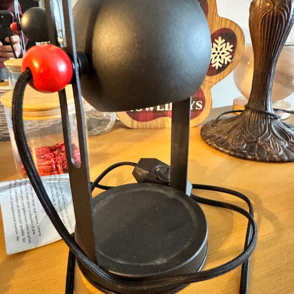 Adjustable size candle wax melting lamp - never used!